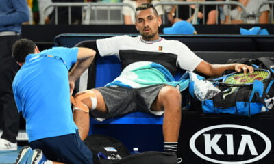 Nick Kyrgios pulls out of Australian open with a knee injury