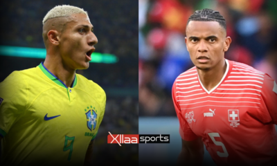 Comparison of Brazil and Switzerland starting lineups